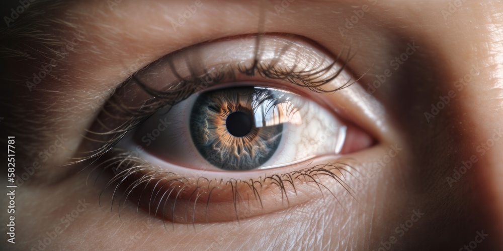 close-up of eye, generative ai close-up of eye, generative ai