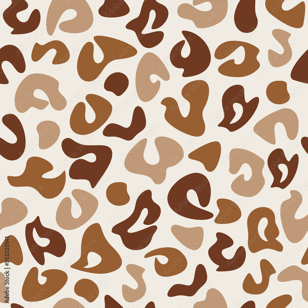 Abstract leopard seamless pattern vector. Random spots backdrop illustration. Wallpaper, background, fabric, textile, animal skin print, wrapping paper or package design. Abstract leopard seamless pattern vector. Random spots backdrop illustration. Wallpaper, background, fabric, textile, animal skin print, wrapping paper or package design.