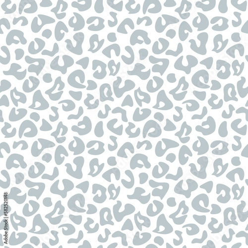 Blue pastel spots seamless pattern vector. backdrop illustration. Geometric wallpaper  leopard background  fabric  textile  animal skin print  wrapping paper or package design.