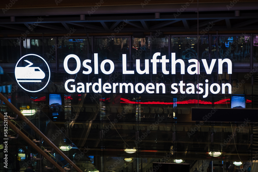 Oslo, Norway March 16, 2023 Oslo Gardermoen Airport (Norwegian Oslo