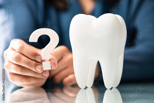 Woman Dental Teeth Question Mark
