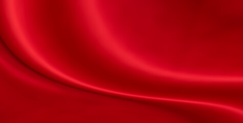 Abstract red fabric with soft wave texture background