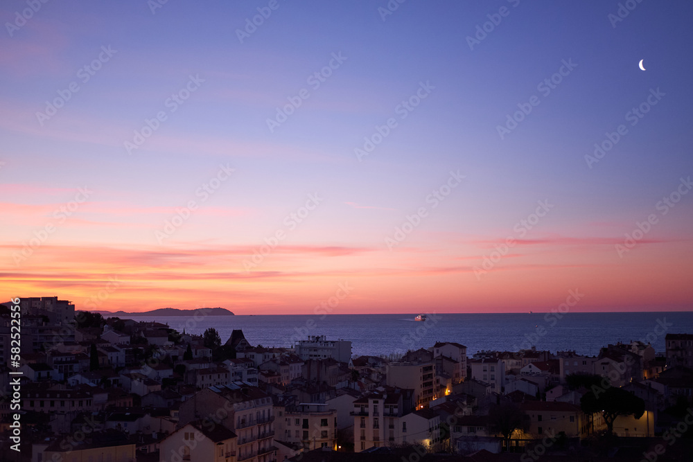 Sunrise, Toulon, Mourillon, France