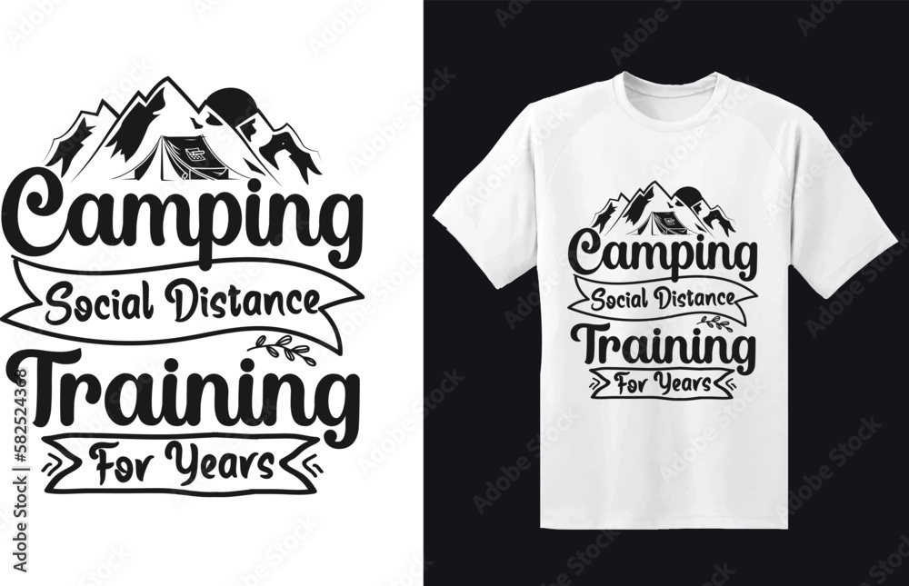 Camping social distance training for years camping svg t-shirt design Camping social distance training for years camping svg t-shirt design