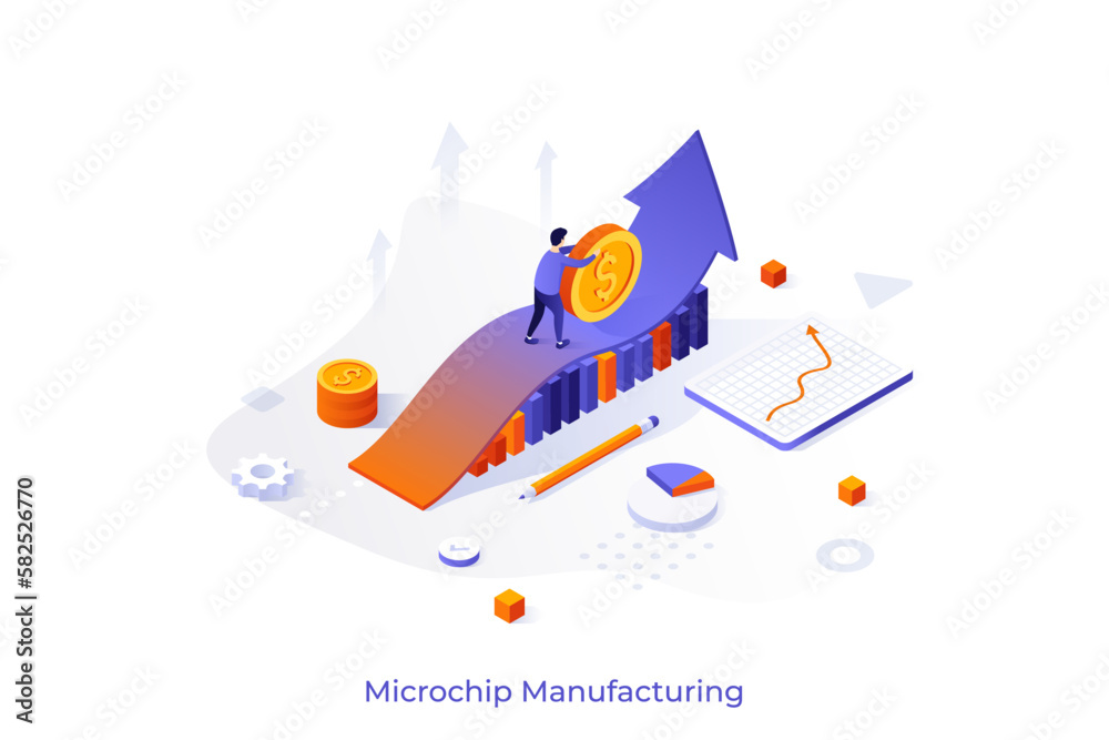 Modern Isometric Vector Template Modern Isometric Vector Template