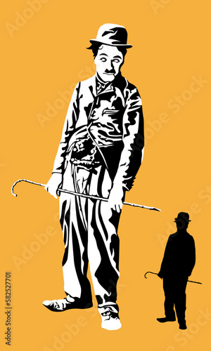 Charlie Chaplin Illustration