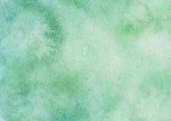 Abstract green pastel watercolor stains background on watercolor paper textured for design templates invitation card