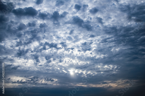 A beautiful sky clouds in nature in an atmosphere of clean air © Kostia