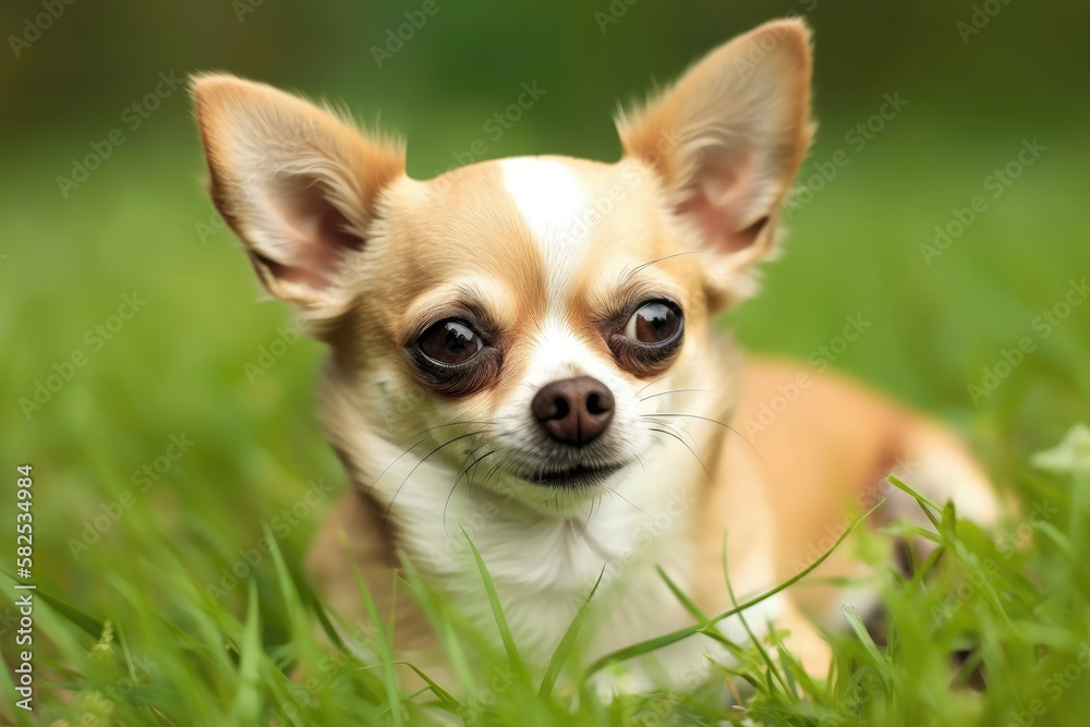 Jerry, the chihuahua, is seen in this portrait. Generative AI Jerry, the chihuahua, is seen in this portrait. Generative AI
