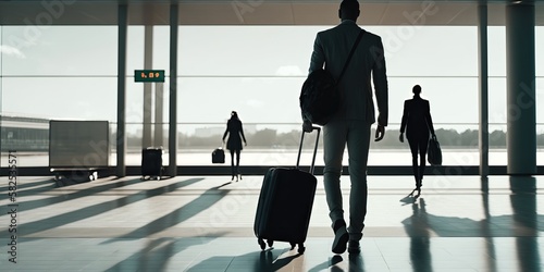 Business travel arrival, bu...