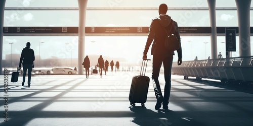 Business travel arrival, bu...
