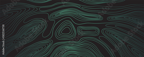 Hand drawn wood annual rings texture on black background. Wood grain texture. Vector background with wooden fibers. Contour of wood trunk rings. Wooden concentric circles pattern. Relief lines