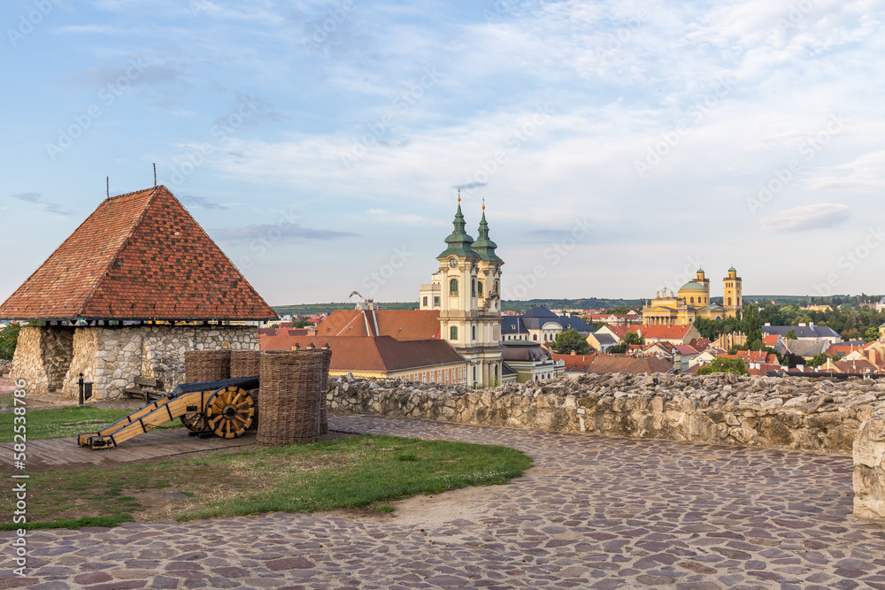 Panorama of Eger from above, Hungary