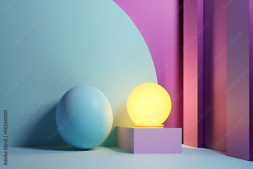 A 3D rendering of a modern, minimalistic wallpaper featuring an empty display stand for mock-ups and product showcases, generative by AI. A 3D rendering of a modern, minimalistic wallpaper featuring an empty display stand for mock-ups and product showcases, generative by AI.