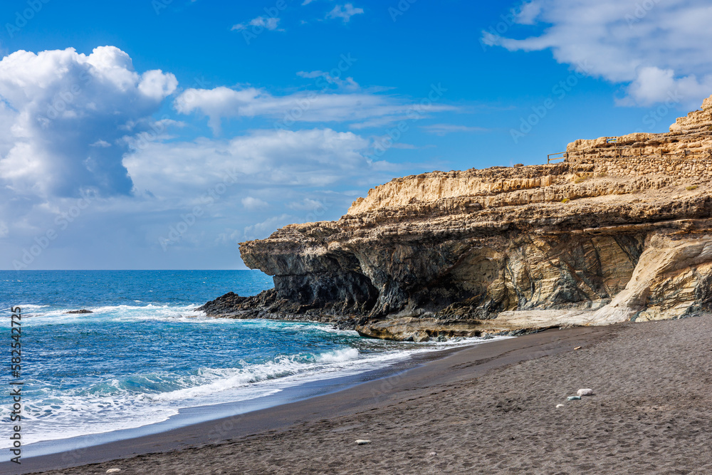 Pena Horadada on the west of the island of Fuerteventura