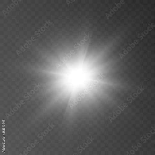 Abstract sun glare translucent glow with a special light effect. Vector blur in the movement of glowing highlights. Sun. Light effect png