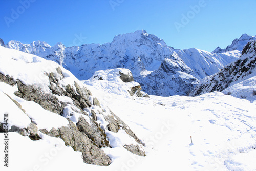 Lauzon Lake in Chapelle en Valgaudemar in the french alps photo
