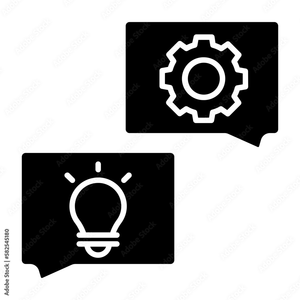 idea exchange glyph icon idea exchange glyph icon