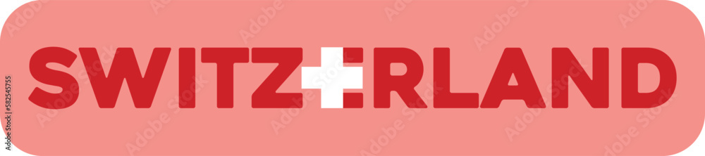 Obraz premium Abstraction of the flag of the country of Switzerland. Vector illustration