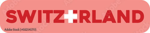 Abstraction of the flag of the country of Switzerland. Vector illustration