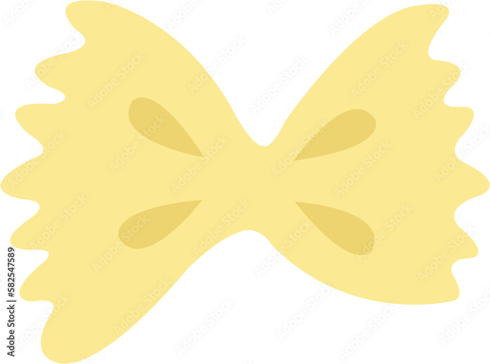 Italian pasta vector. Farfalle macaroni. Italian cuisine Italian pasta vector. Farfalle macaroni. Italian cuisine