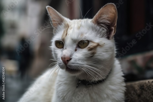 adorable street cat. Generative AI