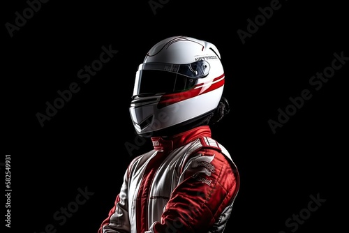 Racing helmet, Generative ai © Shirt