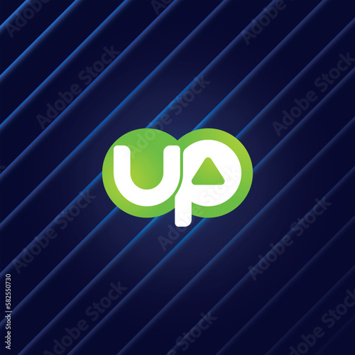 Creative, original UP logo. Vector design.