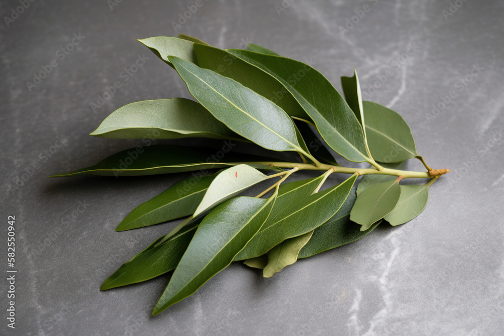 Bay leaf herb pictures showcase the aromatic and green leaves of the