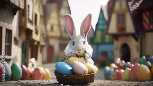 Easter Bunny in Wonderland