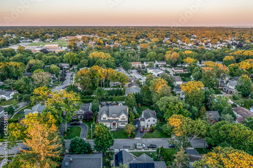 Aerial View of Wantagh, Long Island