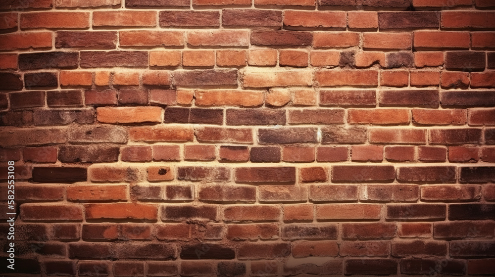 Obraz premium Red brick wall background.