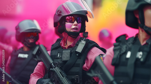 LGBT pink army soldiers