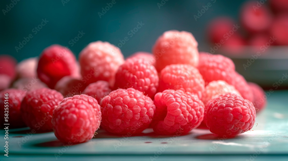 Bright Red Raspberries These raspberries are the perfect shade of