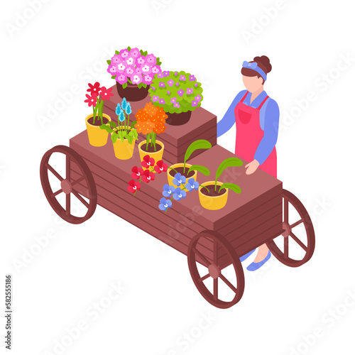 Isometric Florist Stall