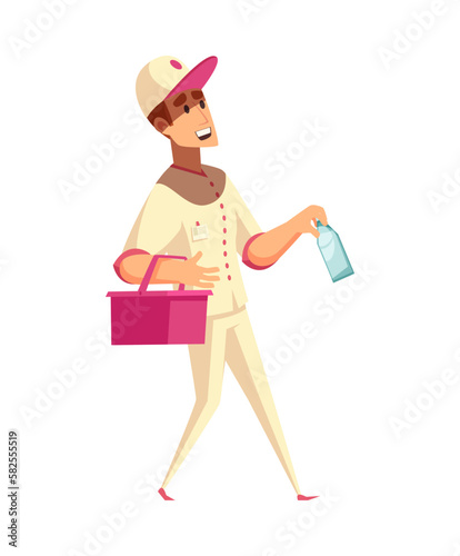 Milkman Flat Illustration