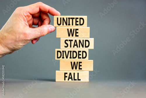 Slika na platnu United or divided symbol