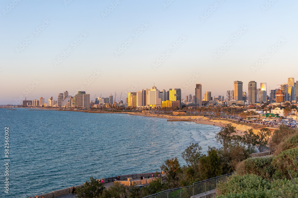 PRAIA, MAR MEDITERRANEO, ISRAEL, TELAVIV, TURISMO, POR DO SOL