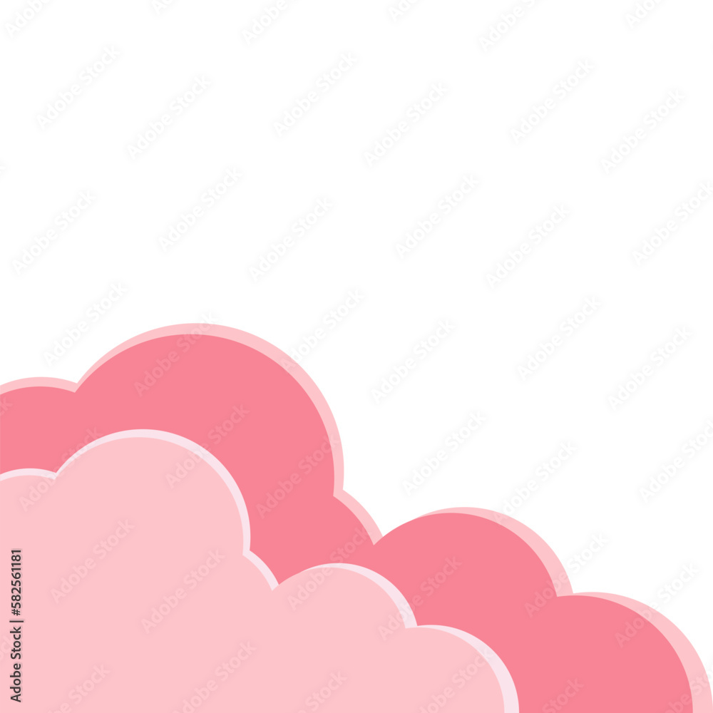 Cloud Cute Corner Shape Cloud Cute Corner Shape