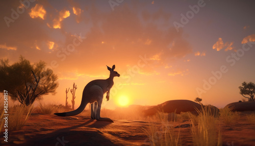Kangaroo in the outbacks of Australia