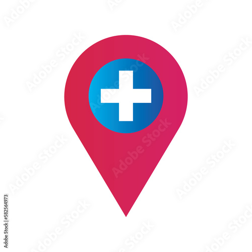 Free Download Vector image of a location icon with a white background - GFXLoad