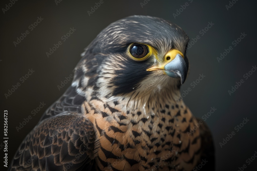The peregrine falcon is covered. Generative AI The peregrine falcon is covered. Generative AI