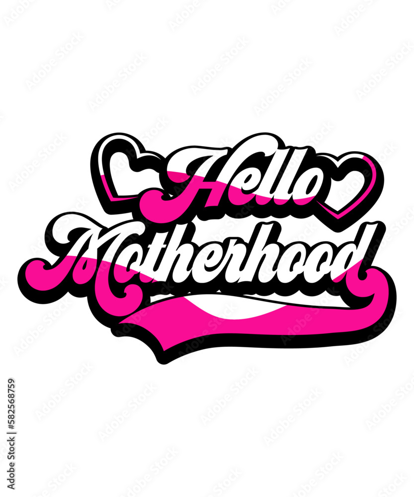 Mother's Day SVG Retro T-Shirt Design