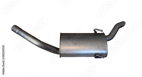 A muffler (silencer) isolated on the transparent background