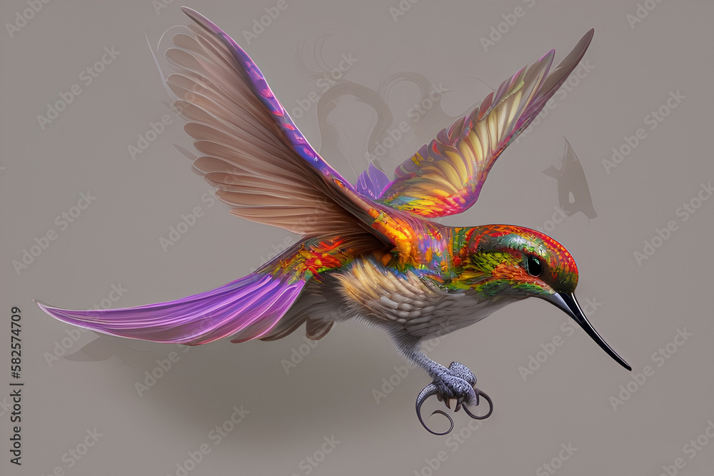 Fototapeta premium Hummingbird Art