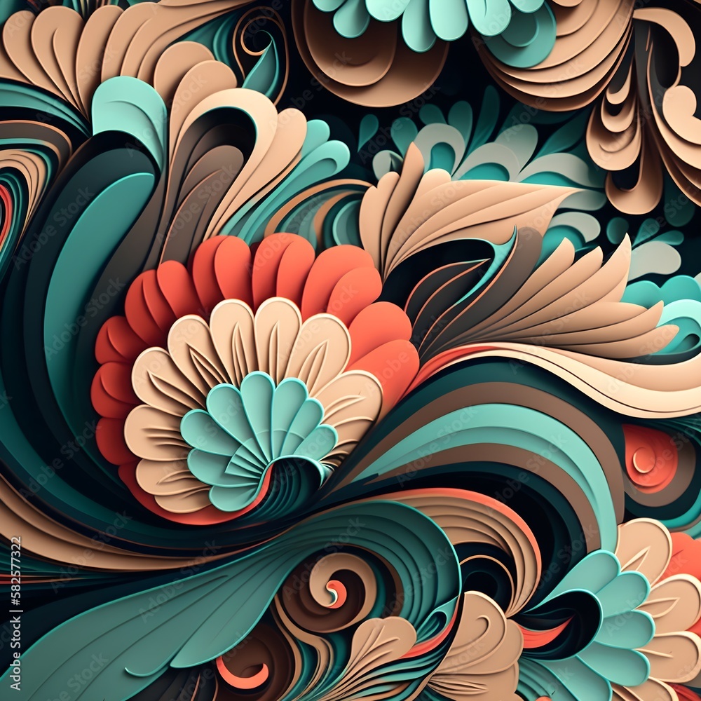 seamless pattern with flowers design seamless pattern with flowers design