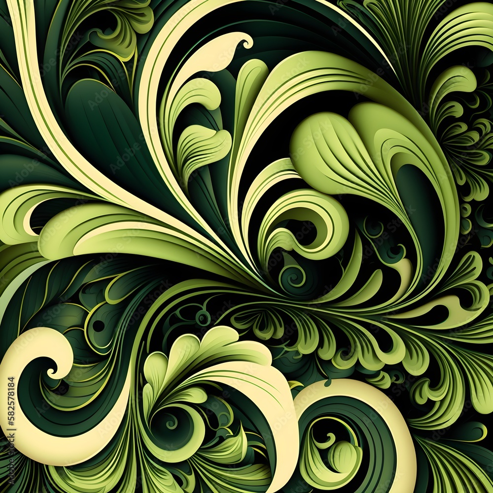 green abstract floral background green abstract floral background