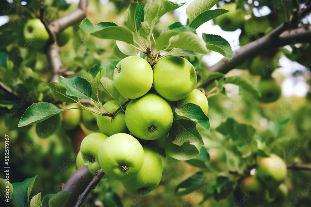 Apple pictures showcase the vibrant and juicy fruit of the Malus genus, typically featuring shades of red, green, and yellow. 