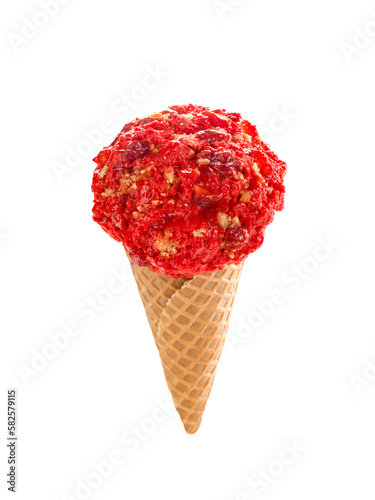 Strawberry-Shortcake-Ice-Cream-Cone-red
