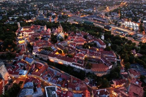 Tallinn, Estonia, city view from drone